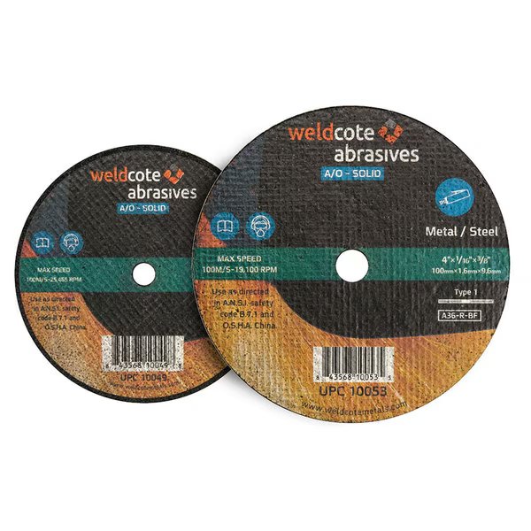 Cut-Off Wheel 3 X 1/16 X 3/8 T1 A36-R-Bf A-Solid, Weldcote, Mfr#: 10050